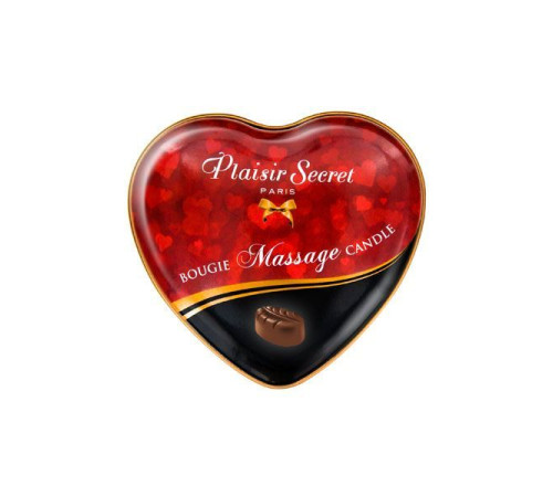 Масажна свічка-серце Plaisirs Secrets Chocolate (35 мл)