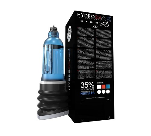 Гідропомпа Bathmate Hydromax 7 WideBoy Blue (X30) для члена довжиною від 12,5 до 18см, діам.до 5,5см