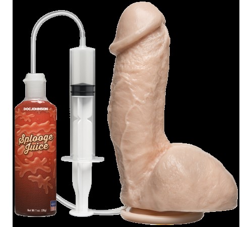 Фалоімітатор, що кінчає Doc Johnson The Amazing Squirting Realistic Cock, ПВХ, діаметр 5,1см