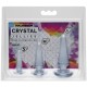 Набір анальних пробок Doc Johnson Crystal Jellies Anal - Clear, макс. діаметр 2см - 3 см - 4 см