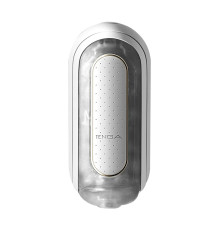 Вібромастурбатор Tenga Flip Zero Electronic Vibration White, змінна інтенсивність, розкладний