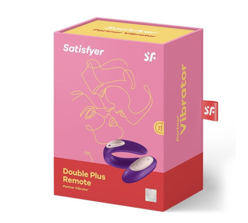 Вібратор для пар Satisfyer Double Plus Remote з пультом ДК та двома моторчиками