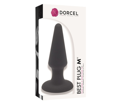 Анальна пробка Dorcel Best Plug M м'який soft-touch силікон, макс. діаметр 4,1см