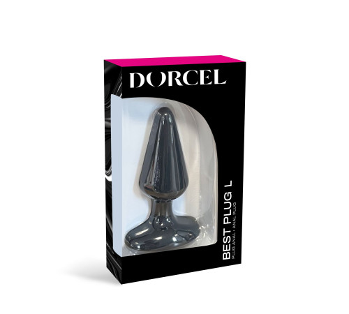 Анальна пробка Dorcel Best Plug L м'який soft-touch силікон, макс. діаметр 5,1 см