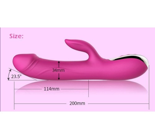 Вібратор-пульсатор Leten Automatical Thrusting Vibrator з підігрівом, що перезаряджається, 10 режимі