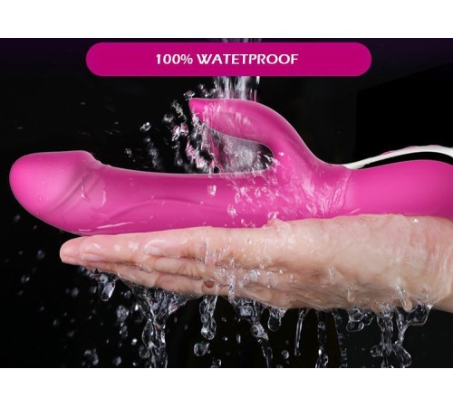 Вібратор-пульсатор Leten Automatical Thrusting Vibrator з підігрівом, що перезаряджається, 10 режимі