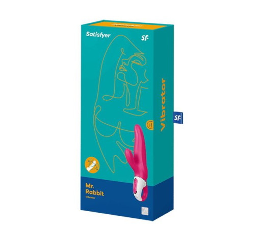 Потужний вібратор-кролик Satisfyer Vibes Mr. Rabbit, два мотори, литий силікон, 12 режимів роботи