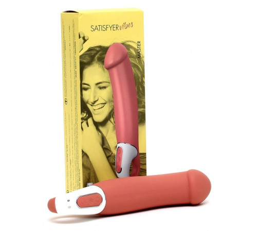 Потужний вібратор Satisfyer Vibes Master, гнучкий літій силікон, 12 режимів роботи, діаметр 46 мм