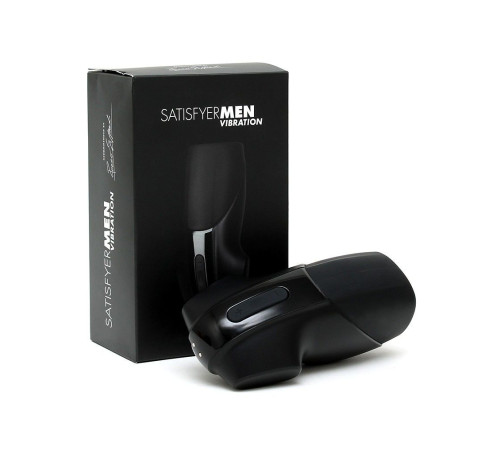 Мастурбатор Satisfyer Men Vibration імітатор мінету з вібрацією, стимуляція головки