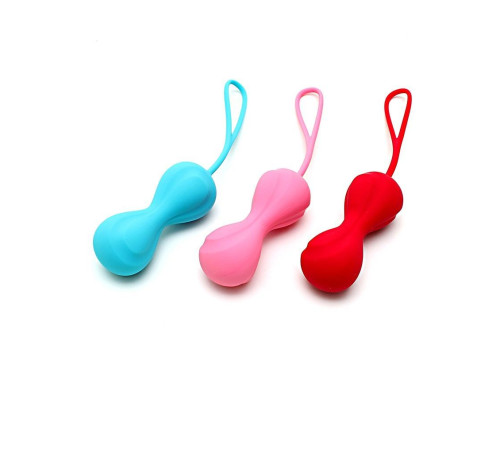 Вагінальні кульки Satisfyer Power Balls (3 пари), діаметр 3,4см, маса 60-76-92г, з кулькою всередині