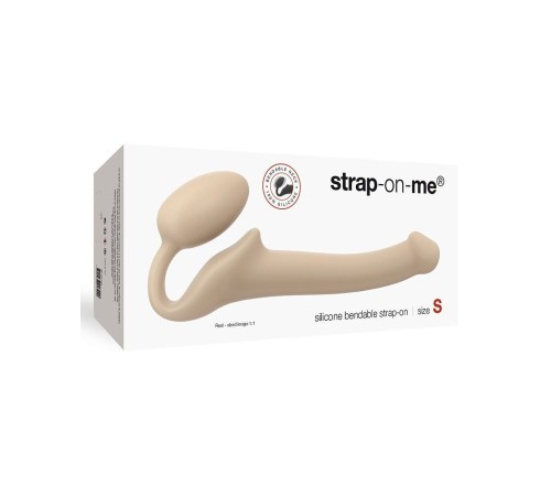 Безремінний страпон Strap-On-Me Flesh S, повністю регульований, діаметр 2,7см