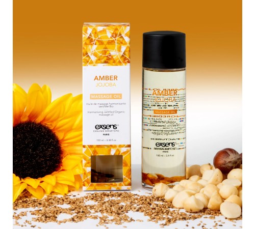 Масажна олія EXSENS Amber Jojoba (гармонізує, з бурштином) 100мл, натуральна