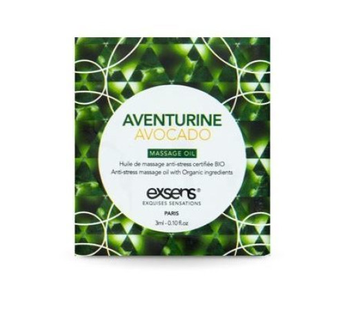 Пробник масажної олії EXSENS Anti-Stress Aventurine Avocado 3мл