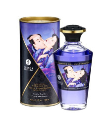 Розігрівальна олія Shunga Aphrodisiac Warming Oil – Exotic Fruits (100 мл) без цукру, смачна