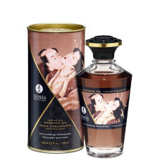 Розігрівальна олія Shunga Aphrodisiac Warming Oil – Intoxicating Chocolate (100 мл) без цукру