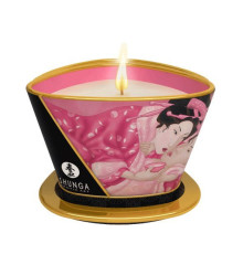 Масажна свічка Shunga Massage Candle – Rose Petals (170 мл) з афродизіаками