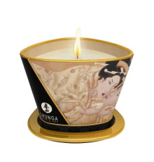 Масажна свічка Shunga Massage Candle – Vanilla Fetish (170 мл) з афродизіаками