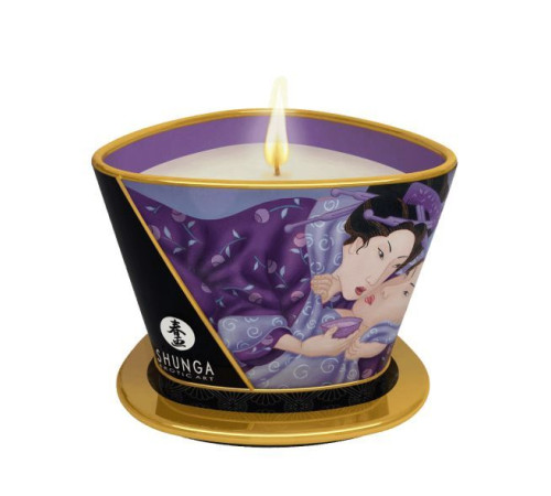 Масажна свічка Shunga Massage Candle – Exotic Fruits (170 мл) з афродизіаками