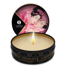 Масажна свічка Shunga Mini Massage Candle – Rose Petals (30 мл) з афродизіаками