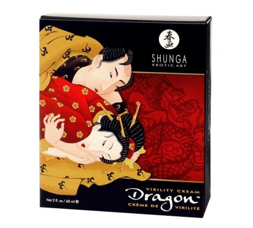 Стимулювальний крем для пар Shunga SHUNGA Dragon Cream (60 мл), ефект тепло-холод та поколювання