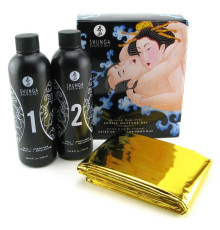 Гель для NURU масажу Shunga Oriental Body-to-Body – Exotic Fruits (2 x 225 мл) плюс простирадло