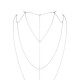 Ланцюжок для спини Bijoux Indiscrets Magnifique Back and Cleavage Chain - Silver, прикраса для тіла