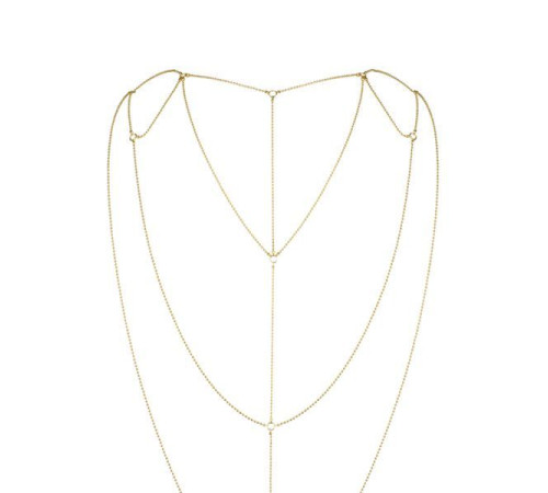 Ланцюжок для спини Bijoux Indiscrets Magnifique Back and Cleavage Chain - Gold, прикраса для тіла