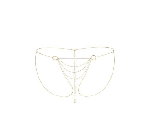 Ланцюжок-трусики Bijoux Indiscrets Magnifique Bikini Chain – Gold, прикраса для тіла