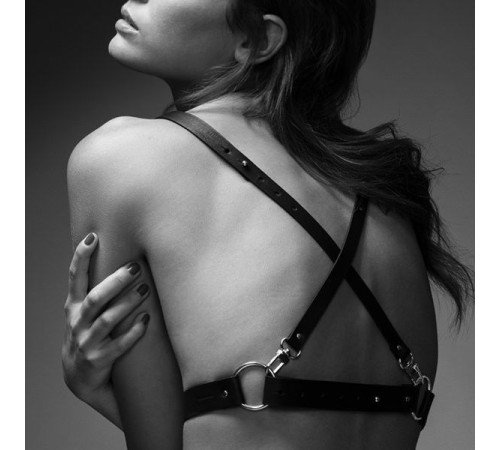 Портупея Bijoux Indiscrets MAZE - X Harness Black, екошкіра