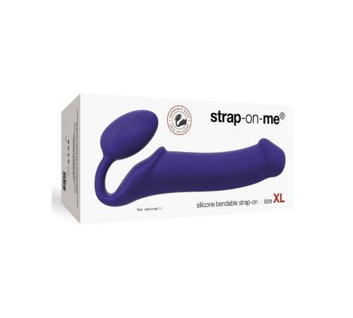 Безремінний страпон Strap-On-Me Violet XL, повністю регульований, діаметр 4,5 см