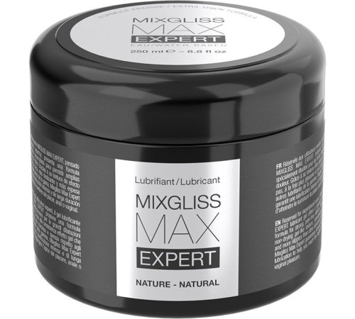 Густа змазка для фістингу та анального сексу MixGliss MAX Expert Nature (250 мл) на водній основі