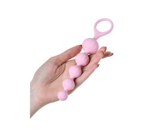 Набір анальних бус Satisfyer Beads Colored, силікон , макс. діаметр 3,3 см і 3,5 см