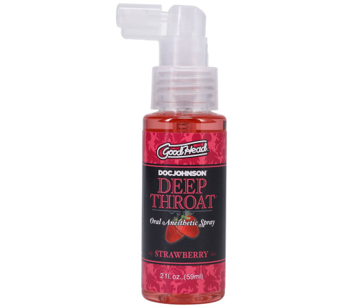 Спрей для мінету Doc Johnson GoodHead DeepThroat Spray - Sweet Strawberry 59 мл для глибокого мінету