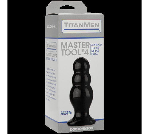 Анальний стимулятор Doc Johnson Titanmen Tools - Master, діаметр 6,6 см