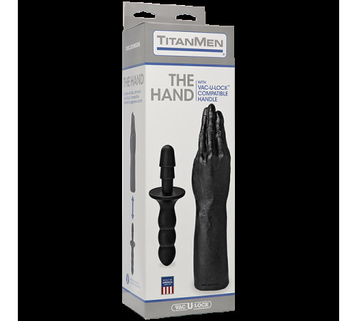 Рука для фістингу Doc Johnson Titanmen The Hand with Vac-U-Lock Compatible Handle, діаметр 6,9 см