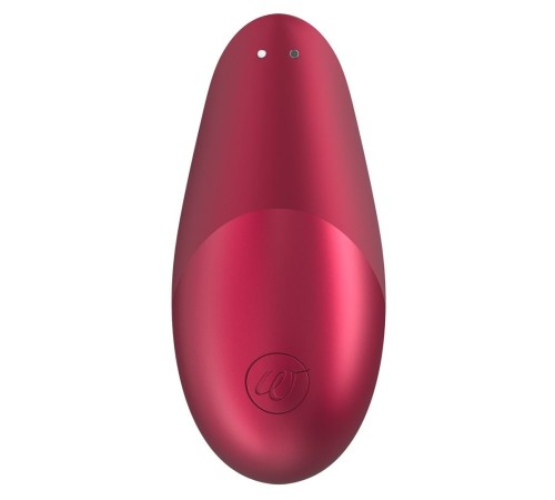 Вакуумний кліторальний стимулятор Womanizer Liberty Red, магнітна кришка, 2 насадки