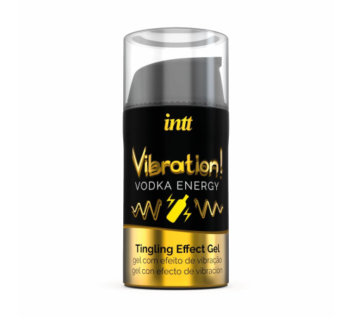 Рідкий вібратор Intt Vibration Vodka (15 мл), густий гель, дуже смачний, діє до 30 хвилин