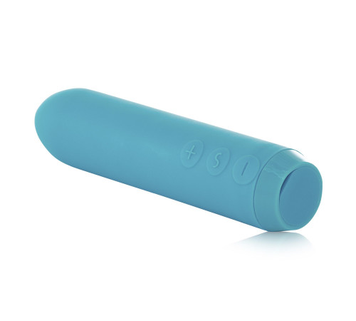 Мінівібратор Je Joue - Classic Bullet Vibrator Teal з глибокою вібрацією і фіксацією на палець