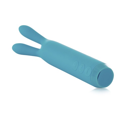 Вібратор з вушками Je Joue - Rabbit Bullet Vibrator Teal, глибока вібрація