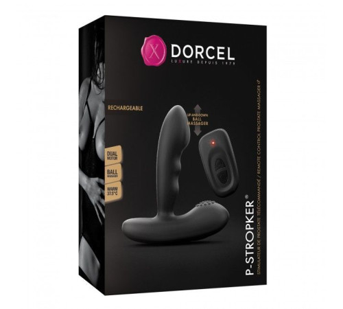 Масажери простати Dorcel P-Stroker з пультом ДК, підігрівом і прицільним масажем, два мотори