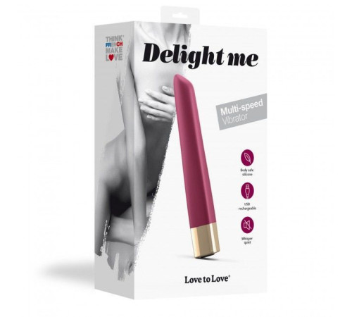 Потужний мінівібратор Love To Love Delight Me Prune з м'яким кінчиком, 16 режимів роботи