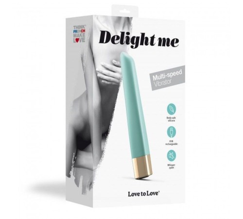 Потужний мінівібратор Love To Love Delight Me Menthe з м'яким кінчиком, 16 режимів роботи