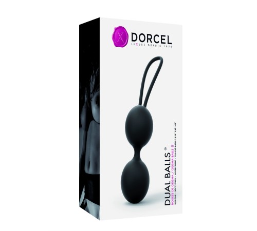 Вагінальні кульки Dorcel Dual Balls Black, діаметр 3,6 см, вага 55гр