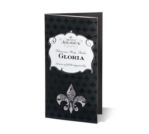 Пестіс з кристалів Petits Joujoux Gloria set of 2 - Black, прикраса на груди