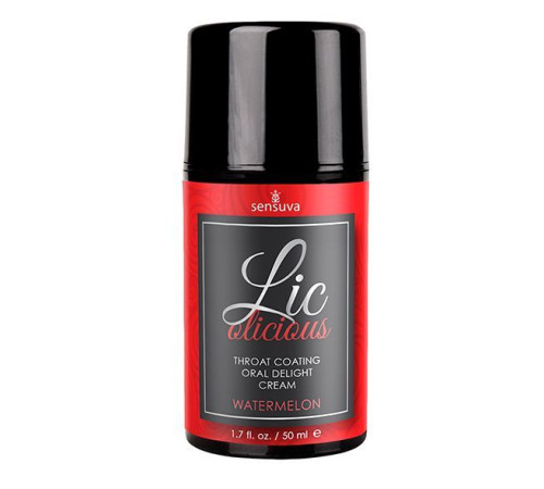 Гель для мінету Sensuva Lic-o-licious Watermelon (50 мл), оліїстий, без цукру