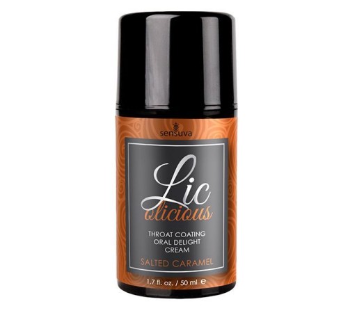 Гель для мінету Sensuva Lic-o-licious Salted Caramel (50 мл), оліїстий, без цукру