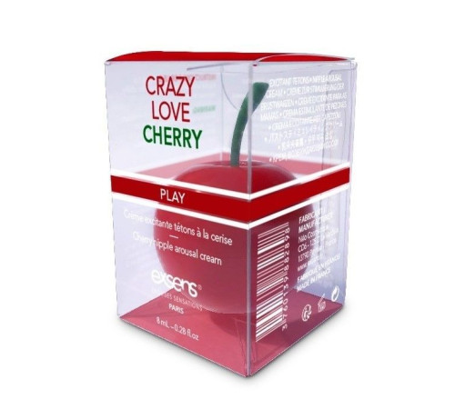 Збуджувальний крем для сосків EXSENS Crazy Love Cherry (8 мл) з жожоба та олією ши, їстівний