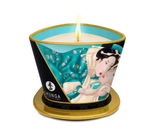 Масажна свічка Shunga Massage Candle – Island Blossoms (170 мл) з афродизіаками