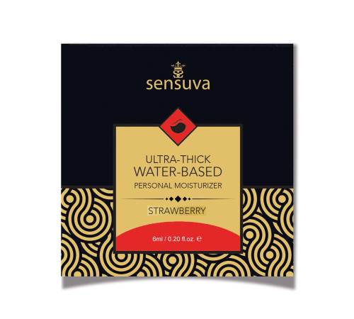 Пробник Sensuva - Ultra–Thick Water-Based Strawberry (6 мл)