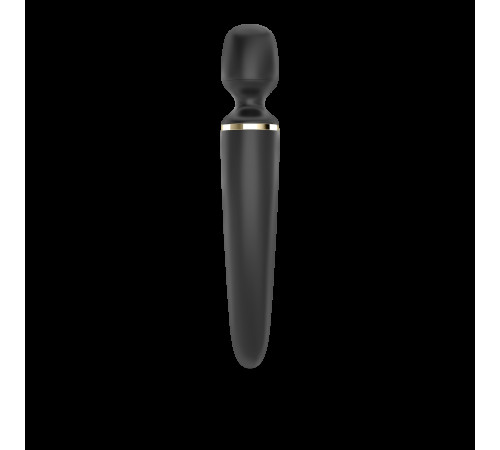 Вібромасажер Satisfyer Wand-er Woman (Black/Gold), водонепроникний, потужний, розмір XXL